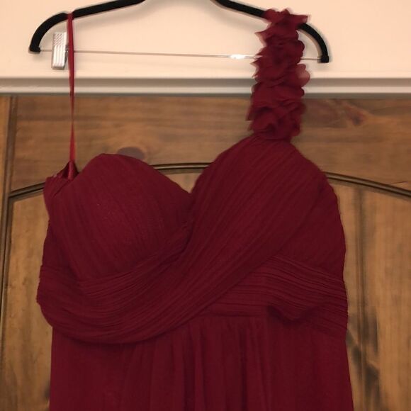 COPY - NWT Dress maroon one shoulder - Picture 5 of 5